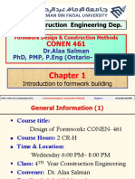 Lecture 1 - Introduction To Formwork Building