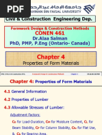 Lecture 4 - Properties of Form Materials