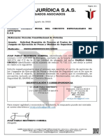 Derecho de Peticion Juzgado Primero Penal Especializado de Antioquia 2018-01508