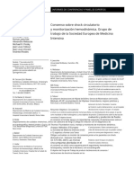 Consenso sobre el shock circulatorio y la monitorización hemodinámica. grupo de trabajo de la Sociedad Europea de Medicina de Cuidados Intensivos.en.es