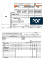 Receiving Inspection Standard: (Raw Material)