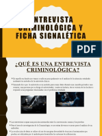 Entrevista Criminológica y Ficha Signalética