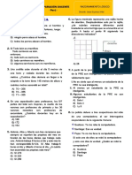 Razonamiento Lógico - Lunes 5 de Setiembre