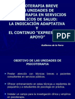 Psicoterapia breve en servicios públicos de salud