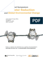 Disaster Reduction: Global Environmental Change