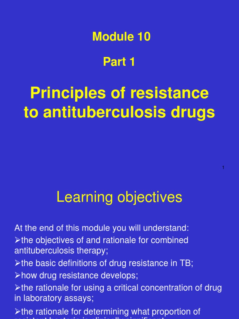 MTB Resistance and Treatment PDF Tuberculosis Antimicrobial