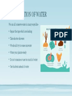 Conservation of Water