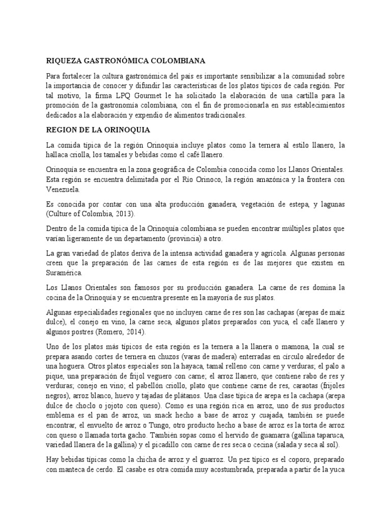 La riqueza gastronómica de Colombia: Un recorrido por las delicias ... 