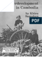 Underdevelopment in Cambodia by Khieu Samphan