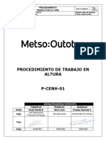 Procedimiento de trabajo en altura