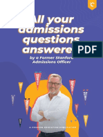 Admissions Questions Answered by FAO Ebook