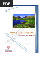 Oracle WebCenter Interview Questions and Answers