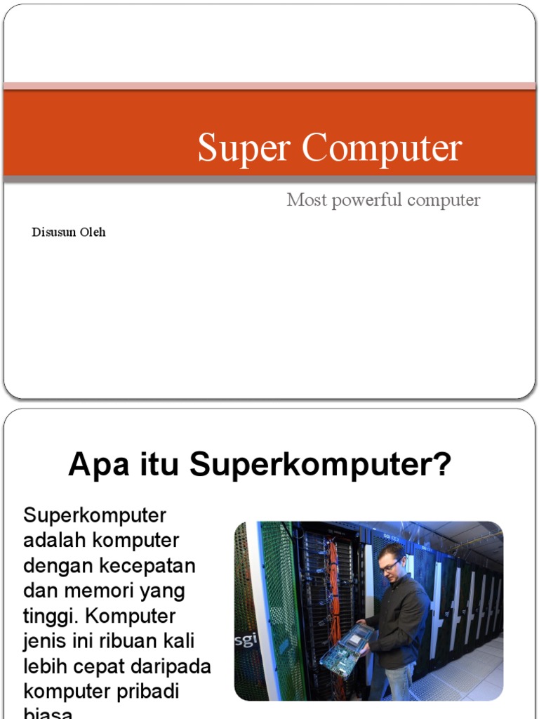Super Computer Presentation | PDF | Komputer