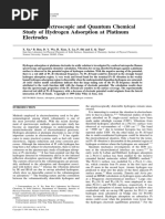 Raman Spectroscopic and Quantum Chemical Study of Hydrogen Adsorption at Platinum Electrodes