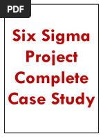 Six Sigma Project Case Study Presentation