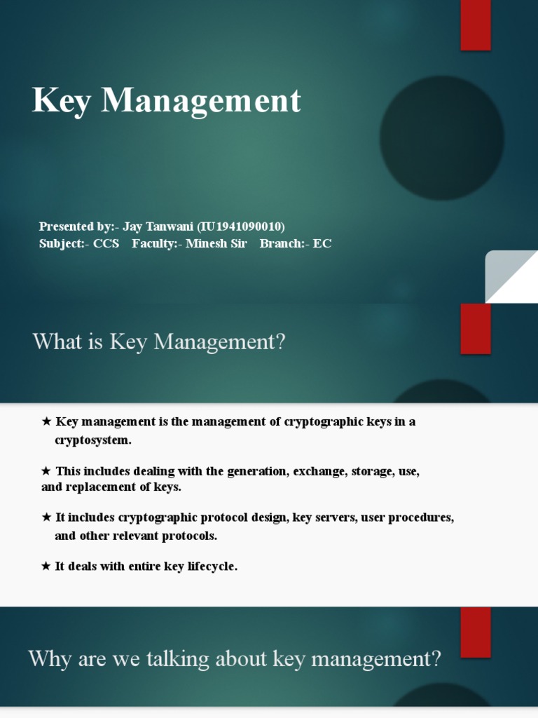 CCS Keymanagement Presentation | PDF