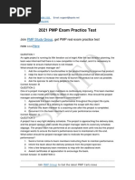 2021 PMP Practice Test