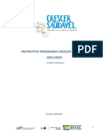 Instrutivo Crescer Saudavel 2021 - 2022