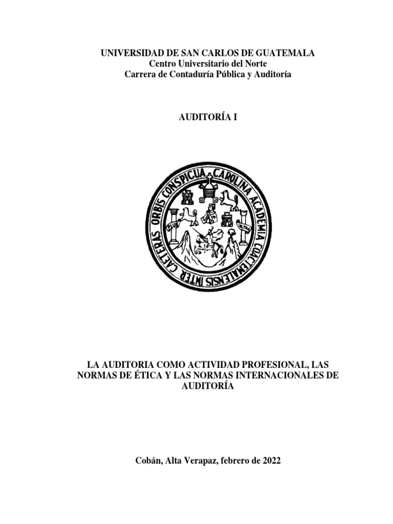Normas de Auditoría y Ética Profesional | PDF | Auditoría | Contralor