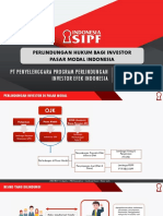 Materi Presentasi Indonesia SIPF - Perlindungan Hukum Bagi Investor Pasar Modal