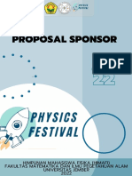 Proposal Sponsorship Physics Festival 2022