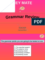 Learn Grammar Points on Reported Speech, Passive Voice, and More