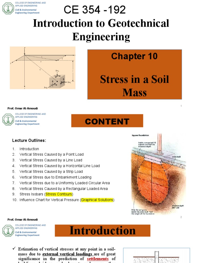 Vertical Stress Analysis in Soil Mass | PDF | Contour Line | Stress ...