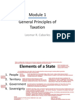 Module 1 General Principles of Taxation