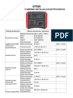 Wielofunkcyjny Miernik Instalacji Elektrycznych UNI T UT595