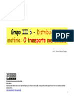 Grupo III B - Distrib. Da Matéria-Transporte Nos Animais - 1819