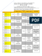 Jadwal Rutin Kegiatan Senin Jumat Semester 1 2022-2023