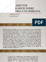 Fragmentos Literarios Sobre Historia Colombiana