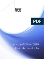 Microsoft Word 2010 Product Guide