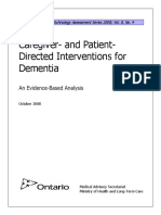 Caregiver - and Patient-Directed Interventions For Dementia