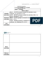 Orar FR Anul 5 2022-2023 Toamna FTP