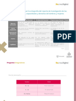 Rúbrica - Ortografía - Reporte de Investigación de Las Características, Capacidades y Derechos de Hombres y Mujeres