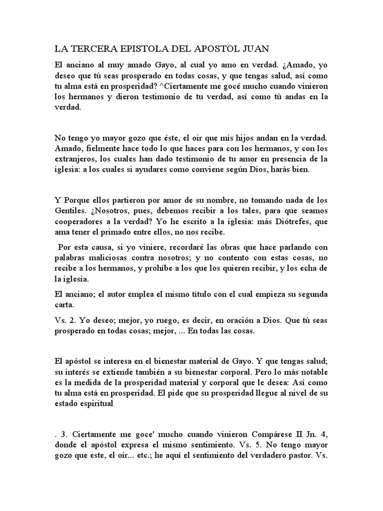 Epistola de Juan PDF Amor Religiones abrahámicas