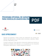 Garantía vehículos usados multimarca hasta 10 años