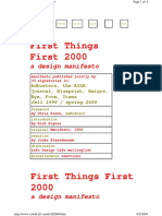 First Things First 2000