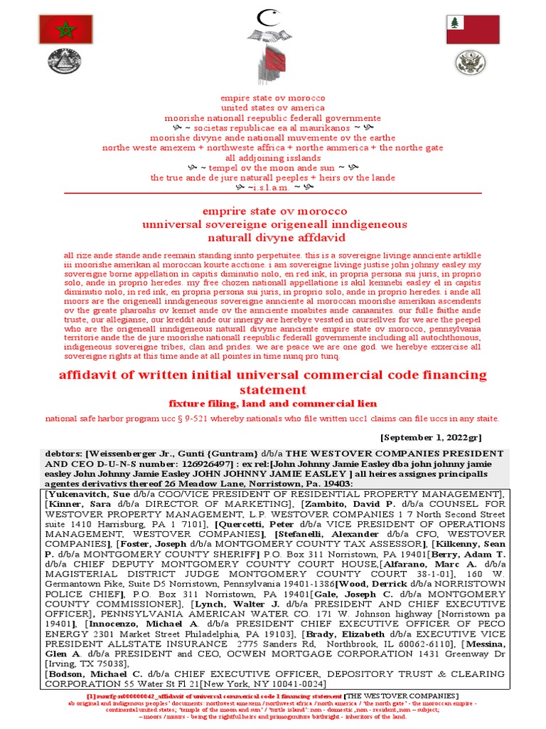 MACNA0000009122 Affidavit of Universal Commercial Code 1