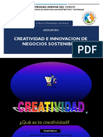 Creatividad e Innovacion de Negocios Sostenibles