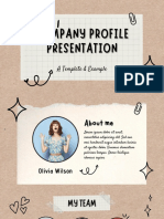 Company Profile Presentation Example & Template
