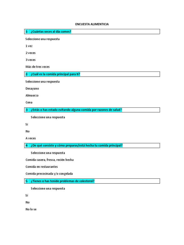 Encuesta Sobre Prenda de Vestir PDF