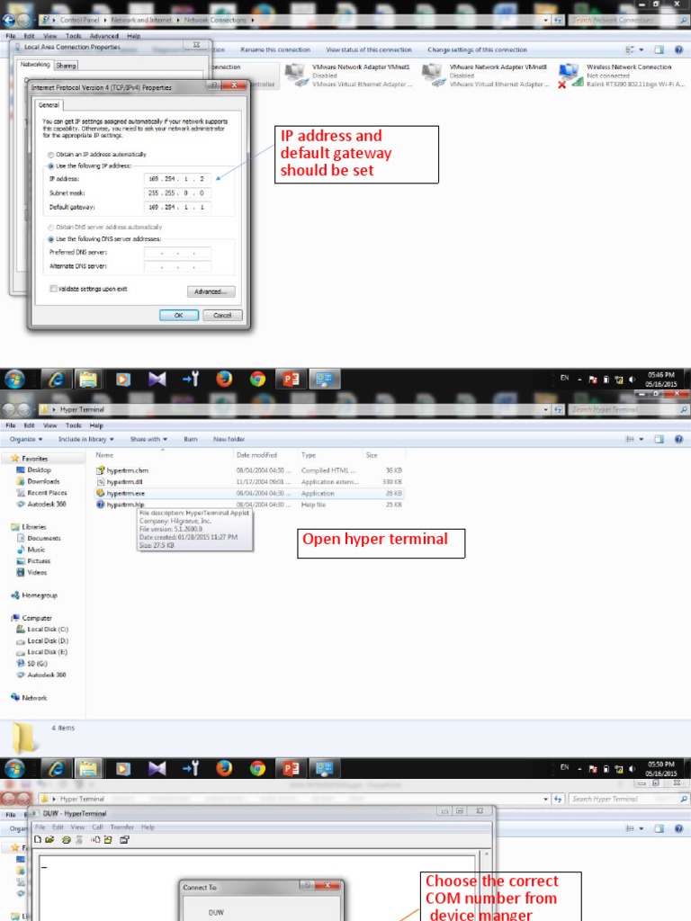 DUW Configuration and Setup Guide | PDF | Computer Network | Ip Address