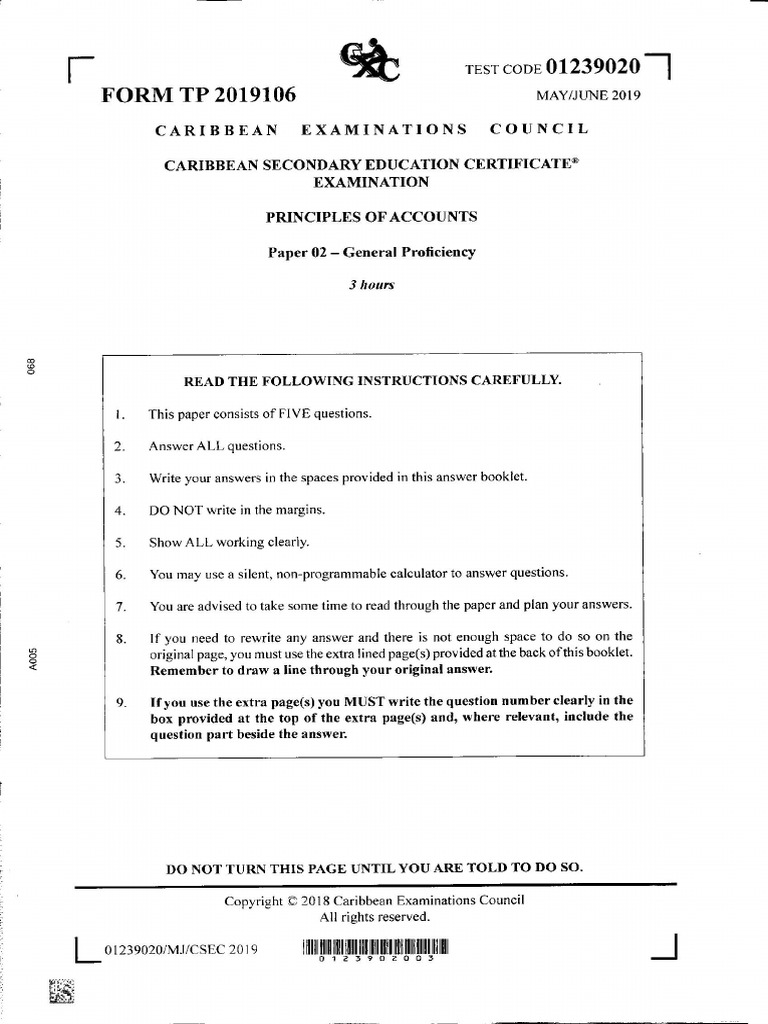 June 2019 P2 | PDF
