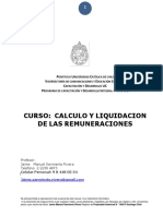 Curso Calculo y Liquidacion de Las Remuneraciones Universidad Catolica Junio 2021