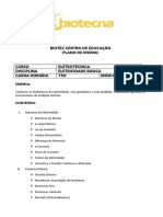 Plano ELETRICIDADE BASICA - ELETROTÉCNICA