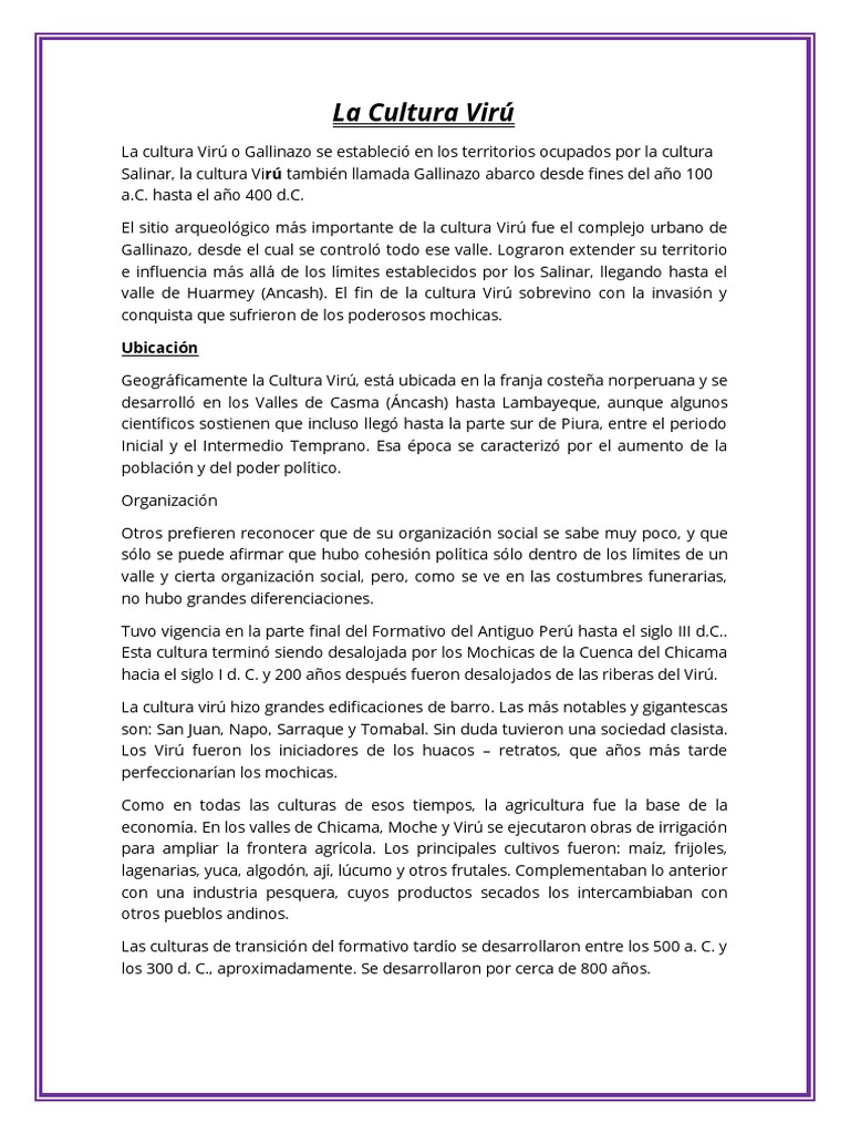 La Cultura Virú PDF