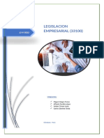 Legislacion Empresarial (33100) - Tarea Grupal