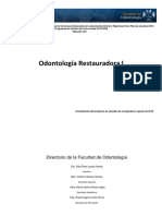 Odontología Restauradora I 2019-2020